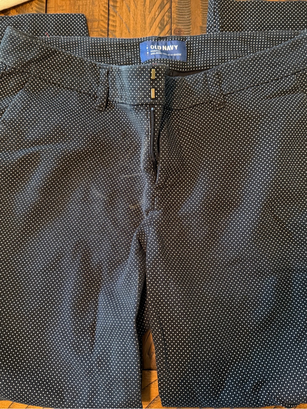 Old Navy Men’s Black Microdot Dress Pants